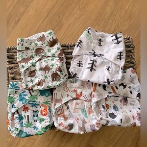 5 Wegreeco Diapers + Inserts